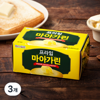 파스퇴르 프라임 마아가린, 450g, 3개