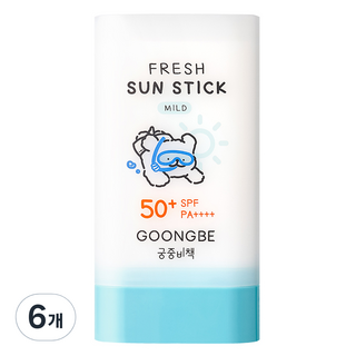 궁중비책 프레시 선스틱 마일드 SPF50+ PA++++, 23g, 6개