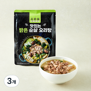 품애복 맛있는 맑은 순살 오리탕, 500g, 3개