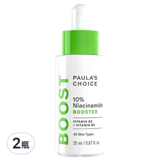 PAULA'S CHOICE 寶拉珍選 10%B3毛孔調理美白精萃, 含維他命B3和維他命C，淡化斑點，抑制皮脂分泌，深層護理, 20ml, 2瓶