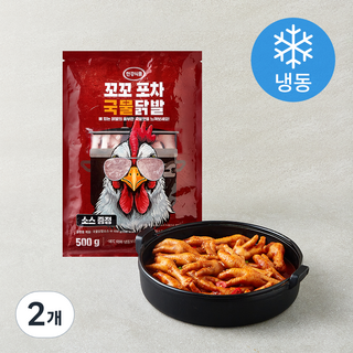 한강식품 꼬꼬 포차 국물닭발 (냉동), 500g, 2개