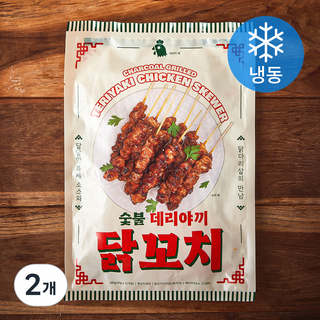 엠디에스 숯불 데리야끼 닭꼬치 (냉동), 480g, 2개