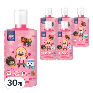 2080 키즈가글 구강청결제 브레드 이발소 딸기맛 250ml 30개 상품 이미지