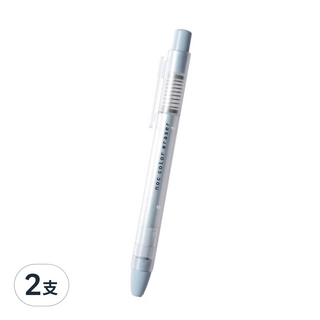 sun-star noc color eraser按壓出芯橡皮擦，按壓式出芯結構，雙層結構筆身，附筆夾, 2支
