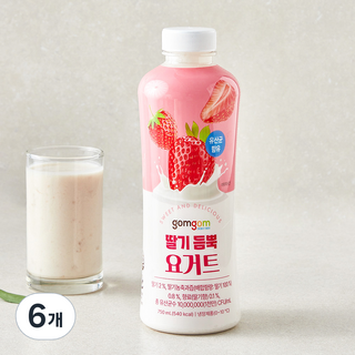 곰곰 딸기 듬뿍 요거트, 750ml, 6개