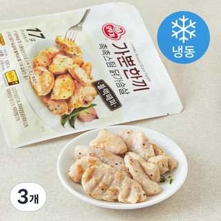 오뚜기 가뿐한끼 촉촉스팀 닭가슴살 블랙페퍼 (냉동), 100g, 3개, 1개입