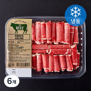차돌양지 샤브샤브용 (냉동), 500g, 6개