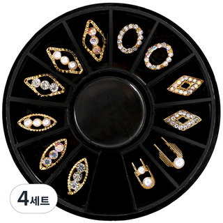 메이브라운 시스루 네일 네일스톤 도형 네일파츠 세트