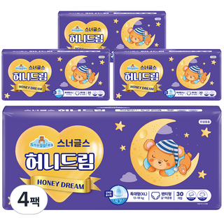 스너글스 허니드림 팬티형 기저귀 남녀공용, 특대형(XL), 480매