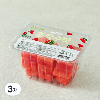 올바른과일 조각수박, 3개, 500g