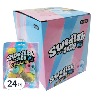 스웨디시 스타일 젤리 믹스 80g 24개 상품 이미지