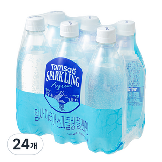 탐사 아쿠아 스파클링 플레인 무라벨, 24개, 500ml