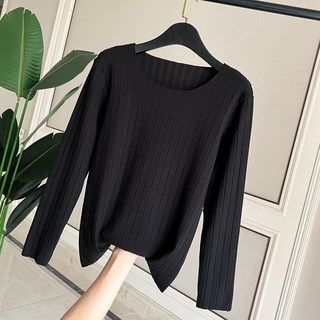 에이홉 여성용 와이드 스트립 티셔츠