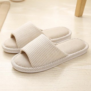 두발로 스트라이프 룸 인생 거실화 베이지 1세트 상품 이미지