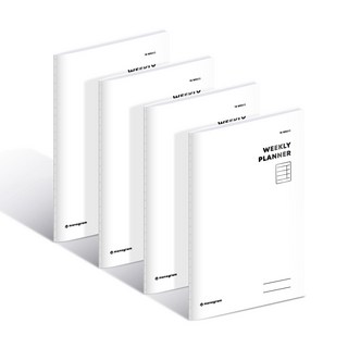 모노그램 16WEEKS 위클리 플래너 4개 MG-0046, 퓨어 화이트