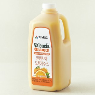파스퇴르 발렌시아 오렌지주스, 1개, 1.8L