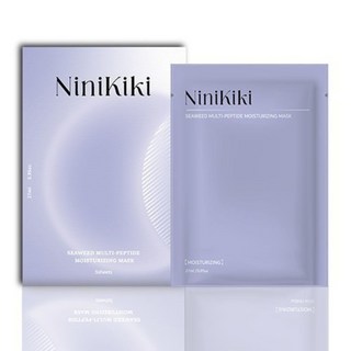 NiniKiki 海藻胜肽功效型保濕面膜 清爽, 5片, 1盒