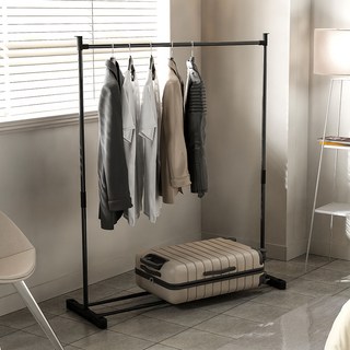 가구느낌 튼튼한 철제 로이 행거 1000, 블랙