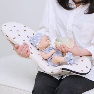 뉴코코맘 손목보호 세탁가능 아기 수유시트 + 그리즐리 커버 세트, 면, 그리즐리(커버)