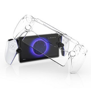 호후 PS5 포탈 크리스탈 풀커버 하드 케이스, 투명, 1개