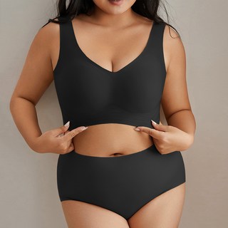 아루아 심리스 빅사이즈 95~105 CDEF컵 브라 팬티 세트