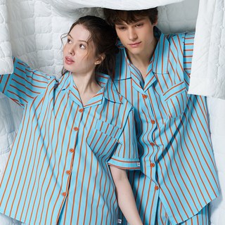 오프아워 제스트 만다린 반팔 잠옷 상하 세트