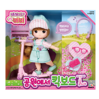 MIMI WORLD 迷你MIMI 兜風滑板車組, 1入, 粉紅色