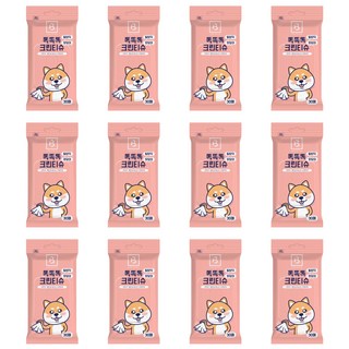 브리더랩 반려동물 똑똑똑 발바닥 엉덩이 크린 물티슈, 30개입, 12개