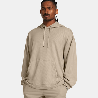 언더아머 남성용 UA 라이벌 와플 후디 티셔츠