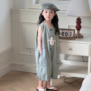 스타빈 여아용 캐주얼 데님점프수트
