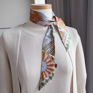 VARVISU Silk100 City Horses迷你領帶