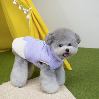 파스텔펫 반려동물 포근 럭키데이 조끼, 퍼플, 1개