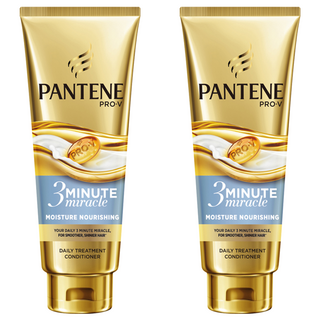 PANTENE 潘婷 3分鐘奇蹟護髮精華 水潤滋養, 染燙後護色護髮必備, 180ml, 2條