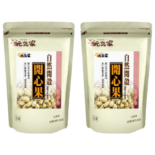 元氣家 自然開殼開心果,果仁酥脆可口,低溫烘焙,顆顆新鮮, 200g, 2包
