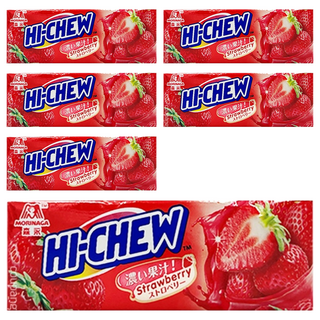 MORINAGA 森永 HI-CHEW 嗨啾 草莓口味軟糖, 32g, 6條