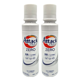 Attack 一匙靈 zero 洗衣精, 超濃縮, 580g, 日本製造, 2瓶