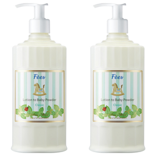 F'ees 嬰兒爽身乳液 經典香, 300ml, 2瓶