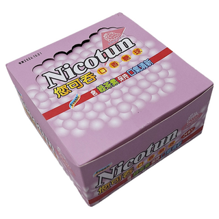 Nicotun 您可吞 葡萄Q軟糖，含綠茶素 口氣清新, 15g, 24條, 1盒