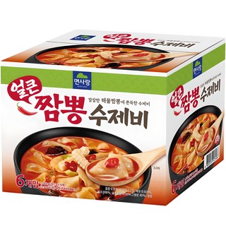 면사랑 얼큰 짬뽕 수제비 6p, 1.182kg, 1개