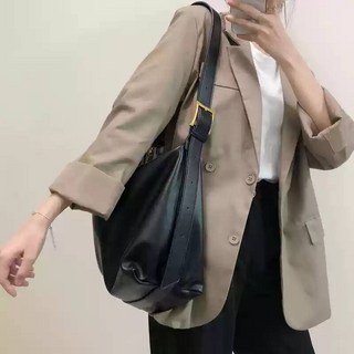 나의 완벽한 비서 한지민 가방 데일리 보부상 가죽크로스백 서류수납 빅백 2024 트렌드백 대용량 크로스백, 블랙, 1개
