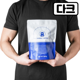 수달리커피 다크초콜렛 블렌드 커피 원두, 5개, 500g, 홀빈(분쇄안함)