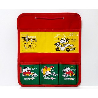 90년 꼬마또래 떠버기 벽걸이 5단 포켓 수납함