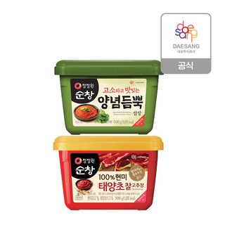 청정원 장류 500g 2종 기획세트 (쌈장 & 찰고추장) – 1세트 고추장쌈장 청정원 장류 500g 2종 기획세트 (쌈장 & 찰고추장) – 1세트 고추장쌈장
