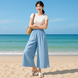 데님 플레어 레깅스