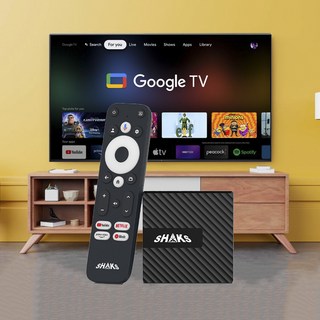 샥스 G1 구글TV 4K UHD OTT 셋톱박스 유튜브 넷플릭스 스마트TV 안드로이드12, 1개