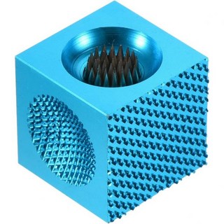 패티킬 당구 자기 쵸크 홀더 알루미늄합금 풀당구큐 쵸크칩케이스 벨트클립포함 스누커 스포츠 액세서리용 3, ブルー