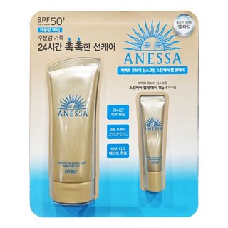 아넷사 퍼펙트 UV 선스크린 스킨케어 밀크 A SPF50+ PA++++, 60ml, 1개 anessa선스프레이 9 아넷사 UV 선스크린 젤엔에이 90g + 15g, 1세트