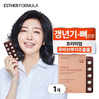 [본사직영] 여에스더 갱년기 케어 루바브 올인원 루바브뿌리추출물, 1개, 30정