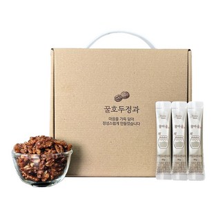 [스티커제작] [호두정과+국내산꿀스틱] 답례품 결혼 단체 선물 기업 회사 추천 전문, 5세트, 단일