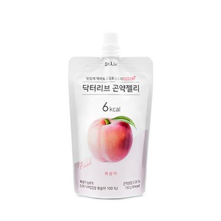 닥터리브 복숭아맛 곤약젤리 150ml, 150g, 50개 묶음 닥터리브 복숭아맛 곤약젤리 150ml, 150g, 50개 묶음
